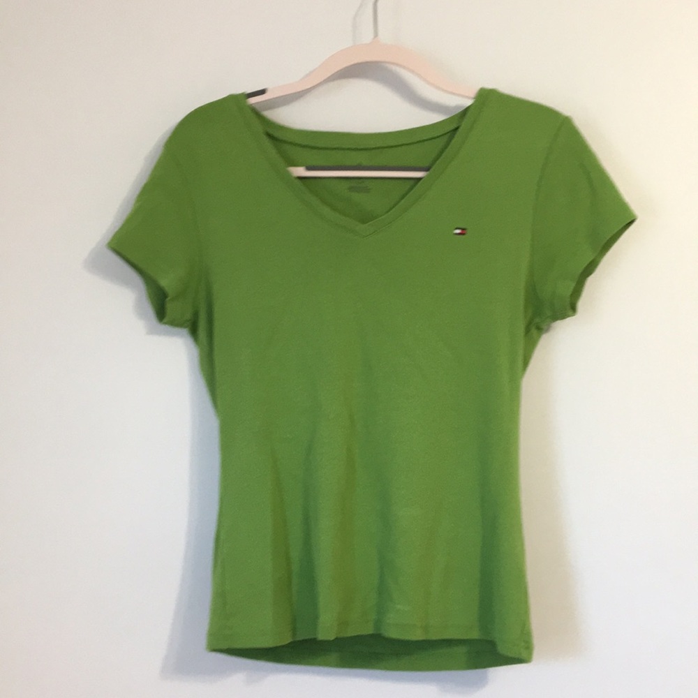 Green Tommy Hilfiger t-shirt